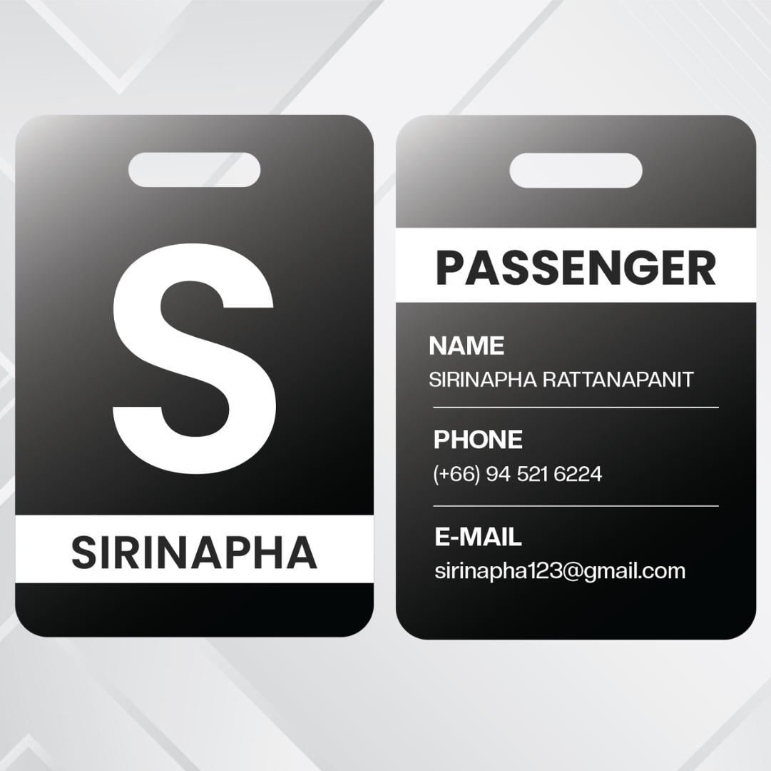 Passenger luggage tag collection 2