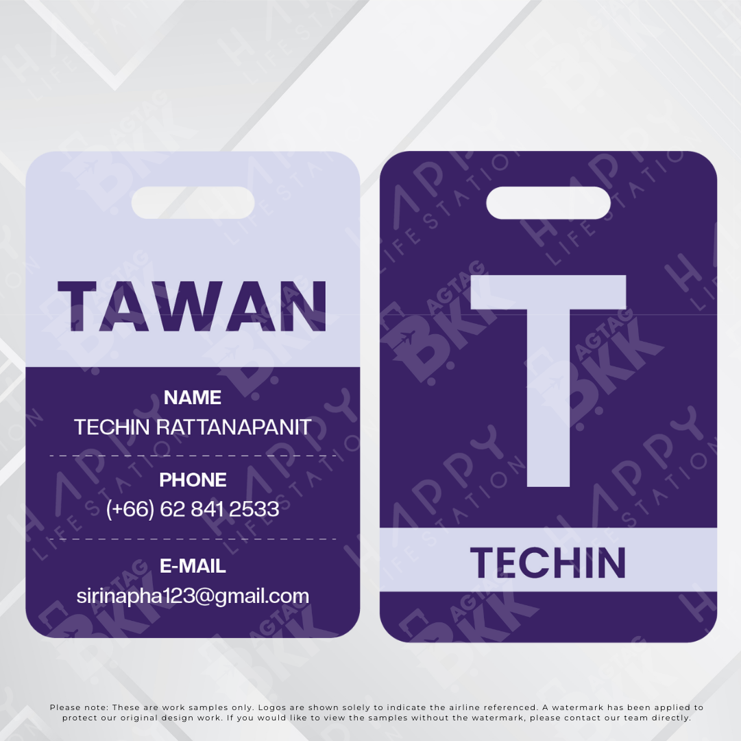 Passenger luggage tag collection 2