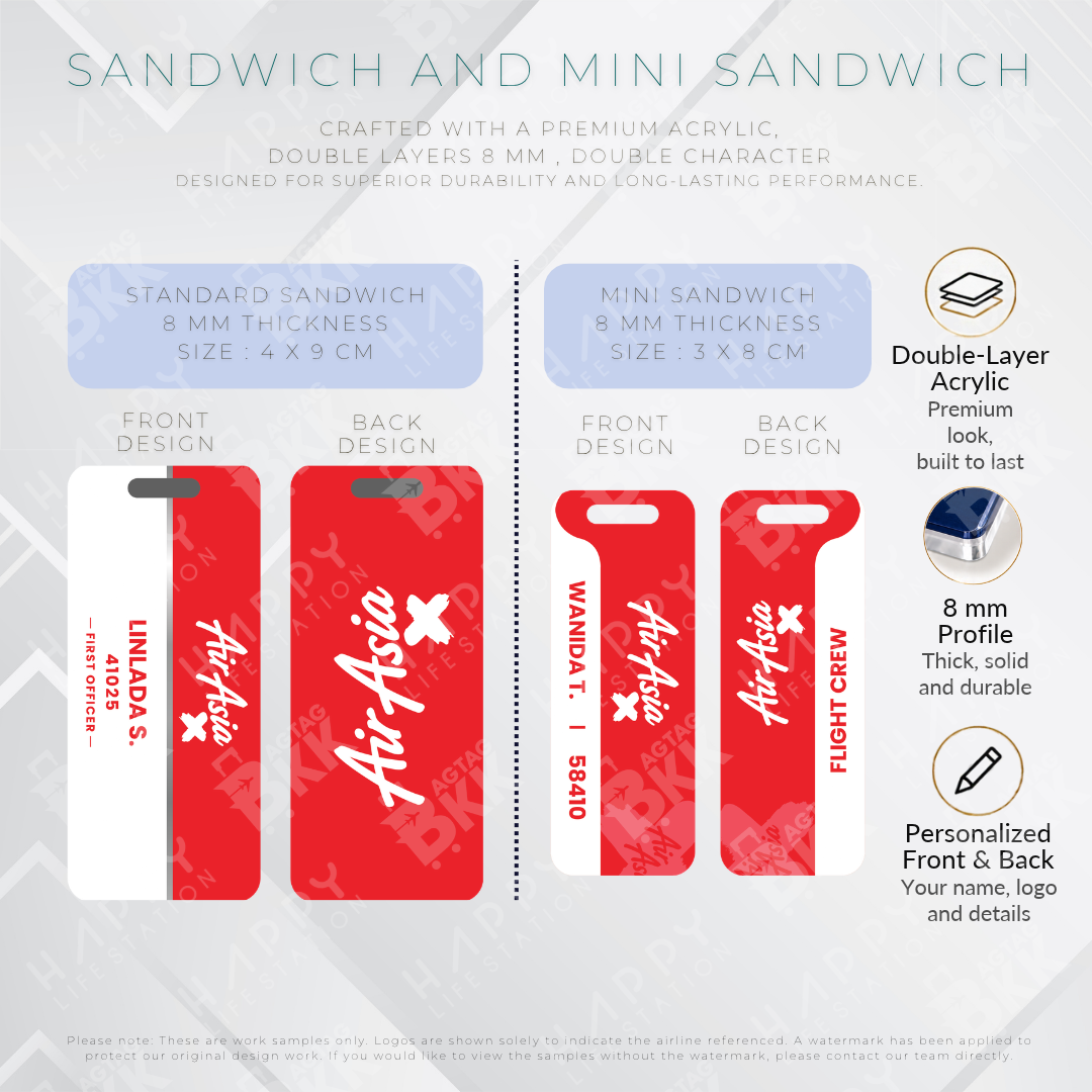 Air Asia X - Sandwich Tag