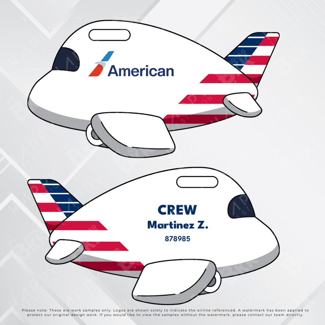 Airplane Tag - North America Airliners