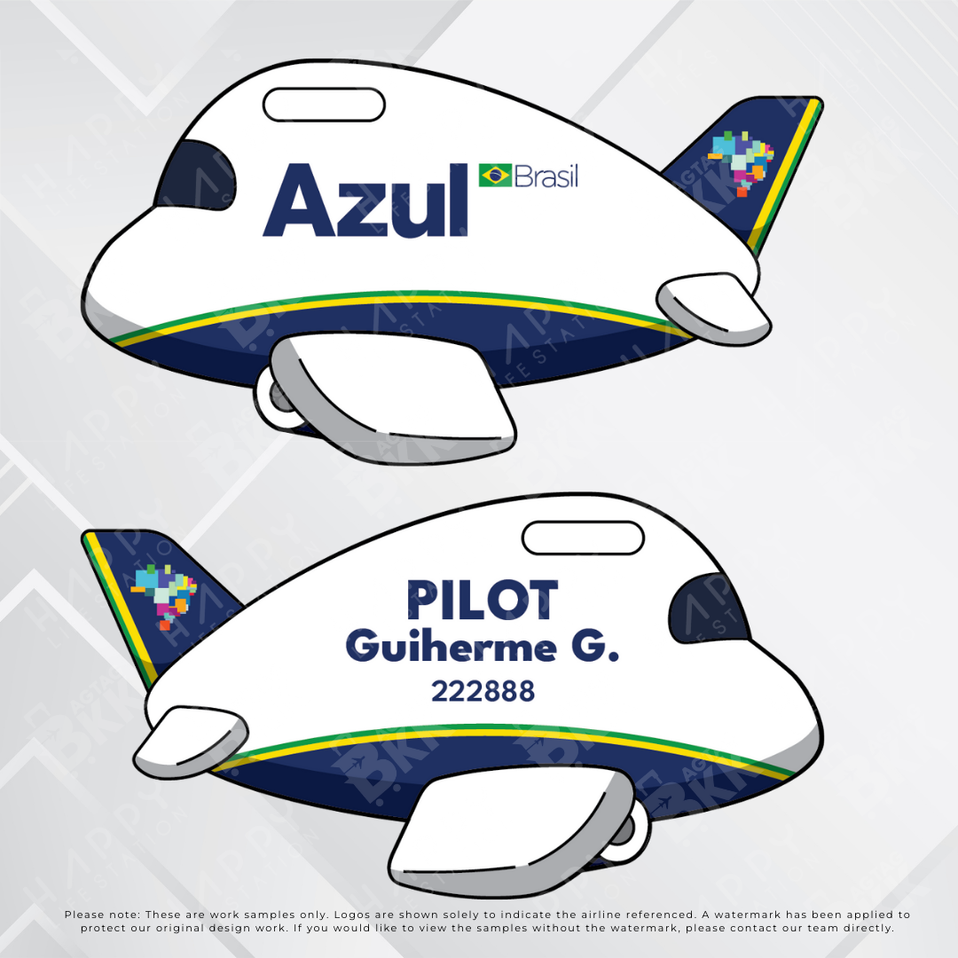 Airplane tag - South America