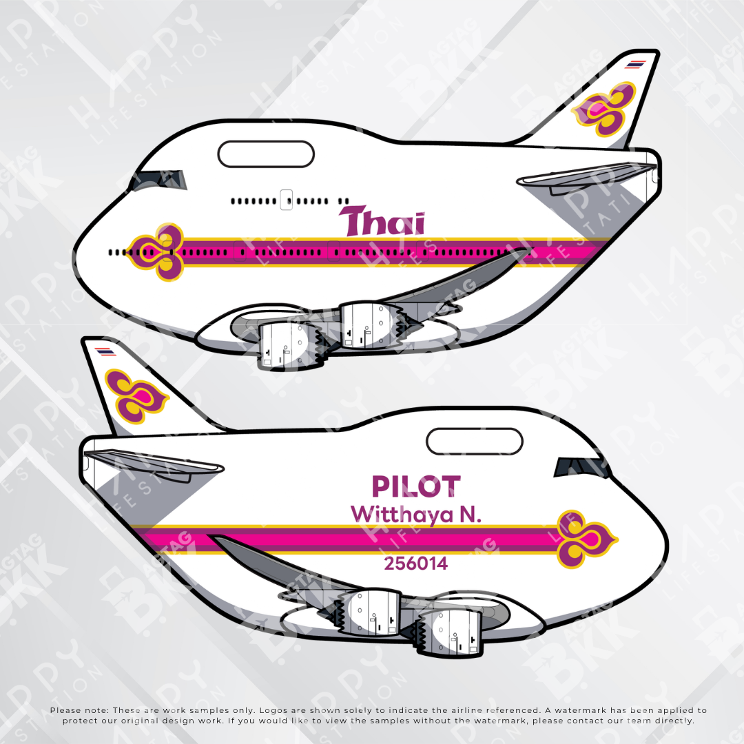 Airplane tag (Boeing 747)