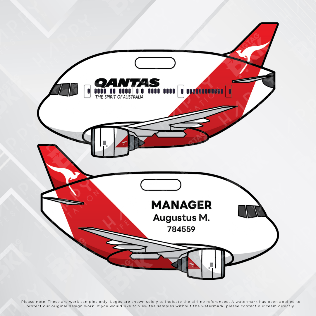 Airplane tag (Boeing 777)