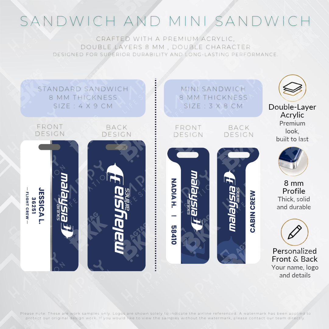 Malaysia Airlines - Sandwich Tag