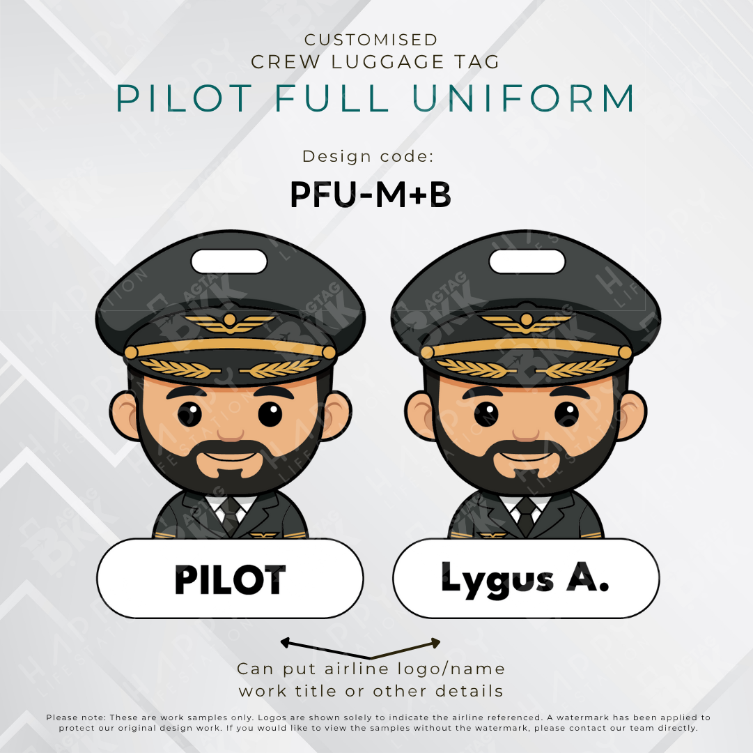 Pilot Tag / Flight Crew Tag ( Full Uniform )