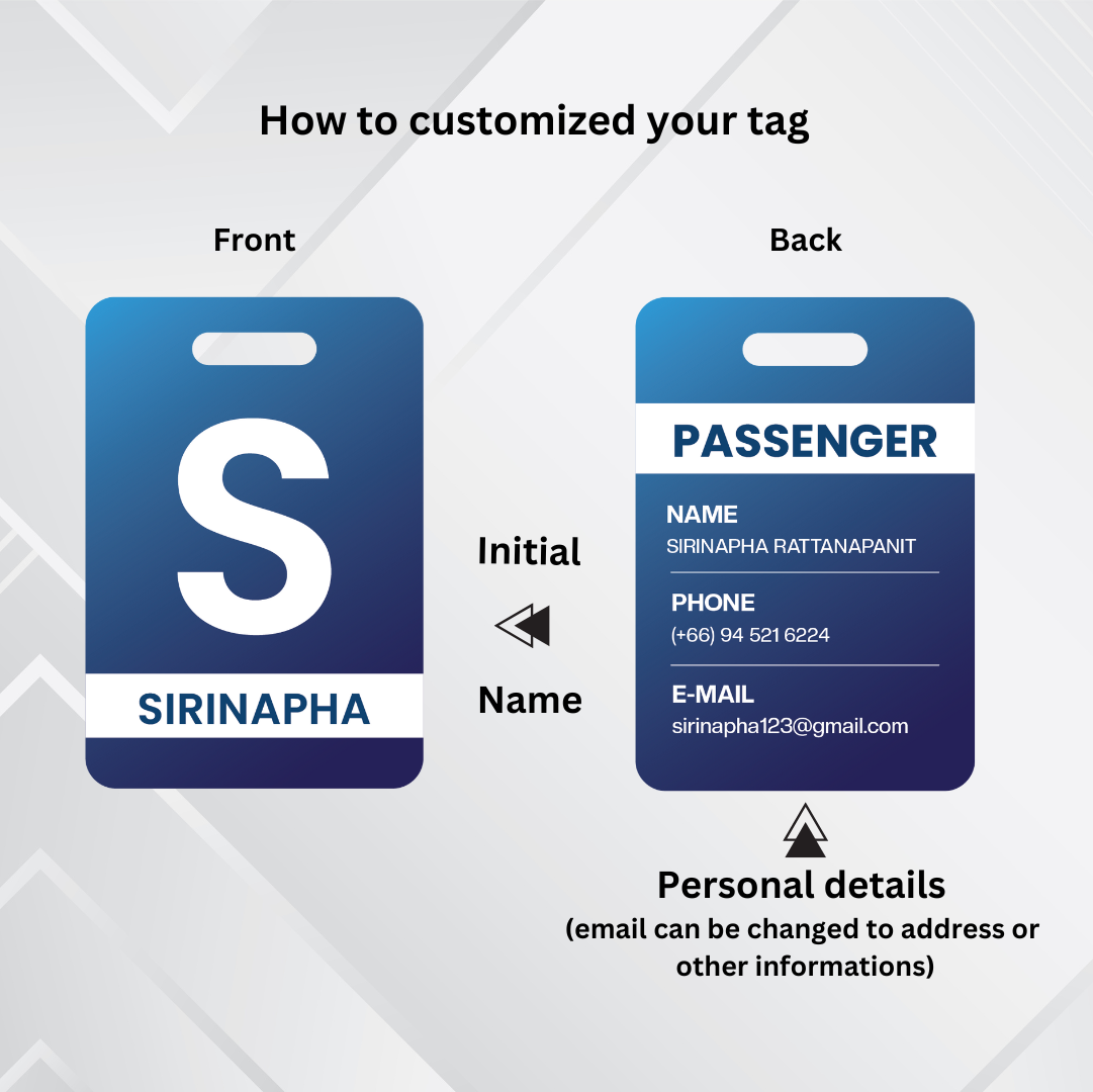 Passenger luggage tag collection 2