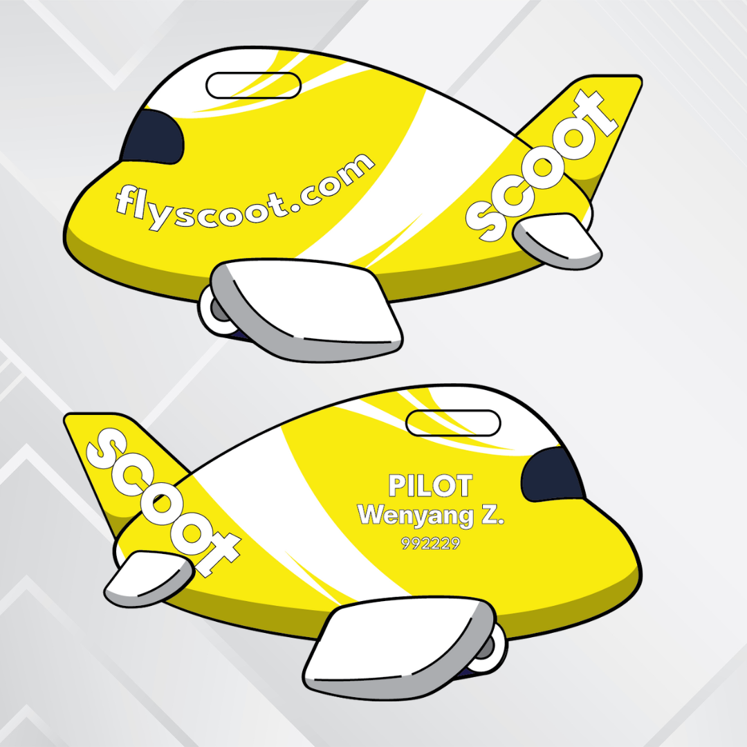 Airplane tag - Malaysia, Singapore