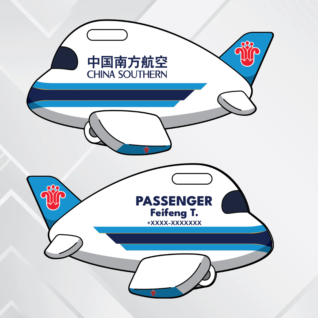 Airplane tag - Hong kong and China Airliners