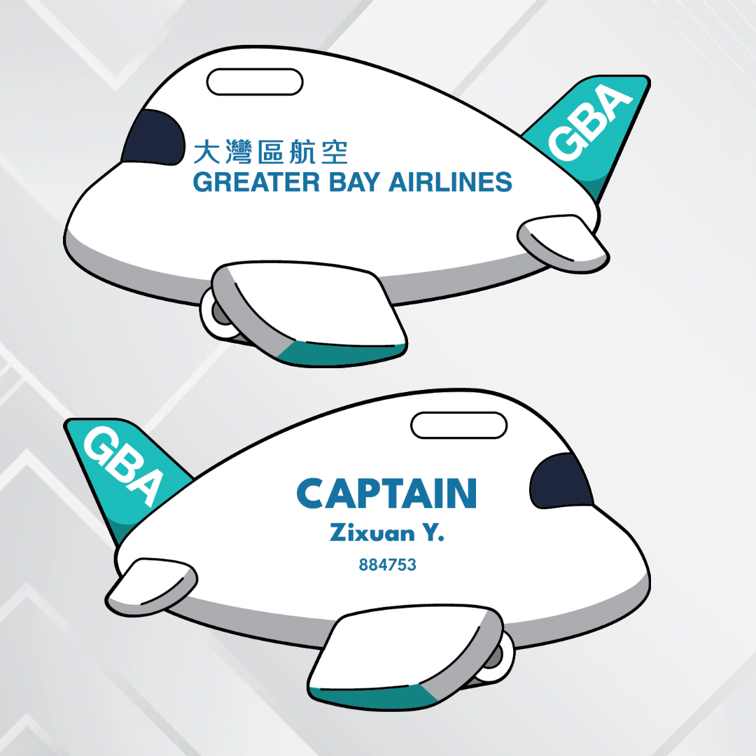 Airplane tag - Hong kong and China Airliners