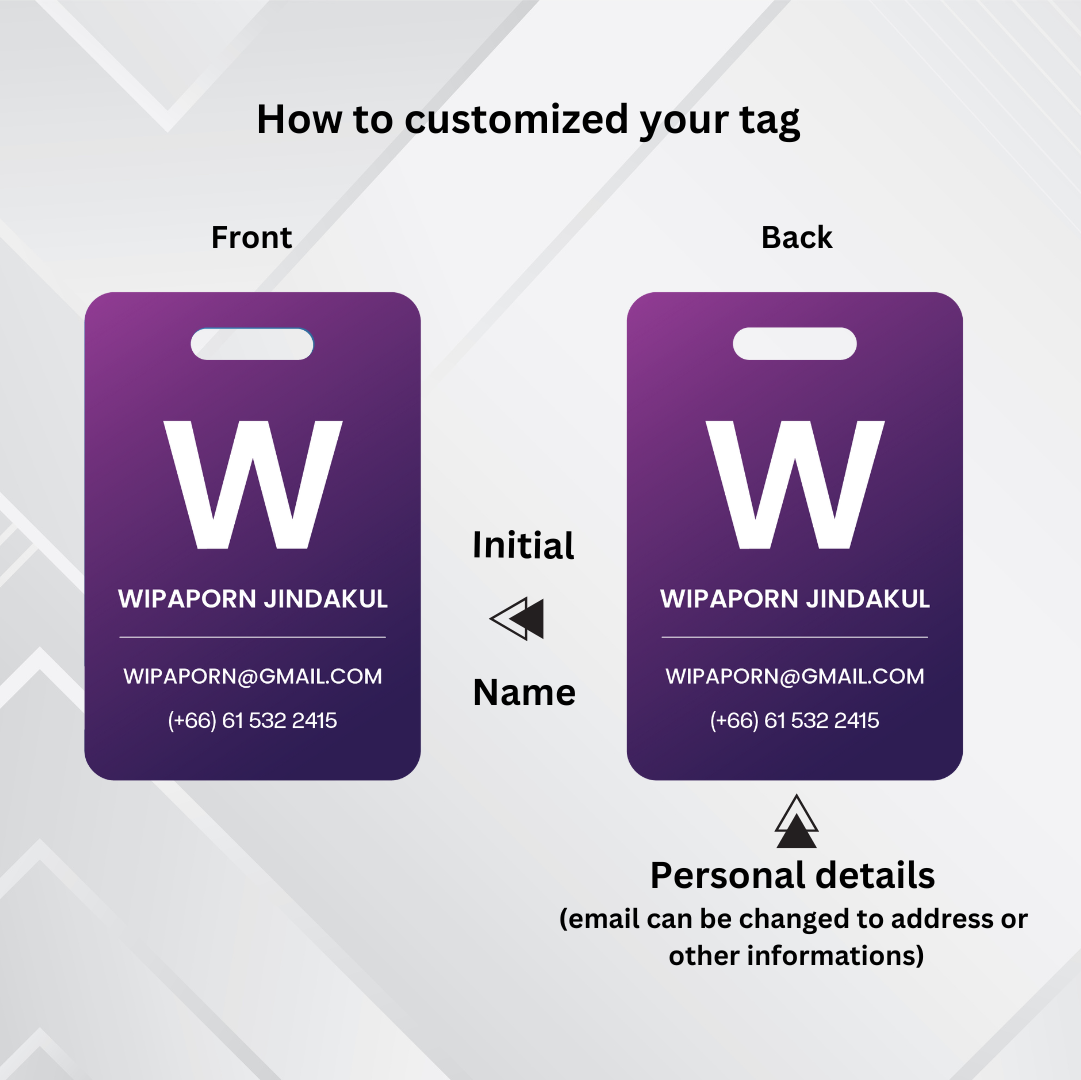 Passenger luggage tag collection 2