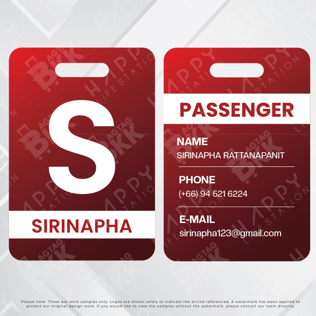 Passenger luggage tag collection 2