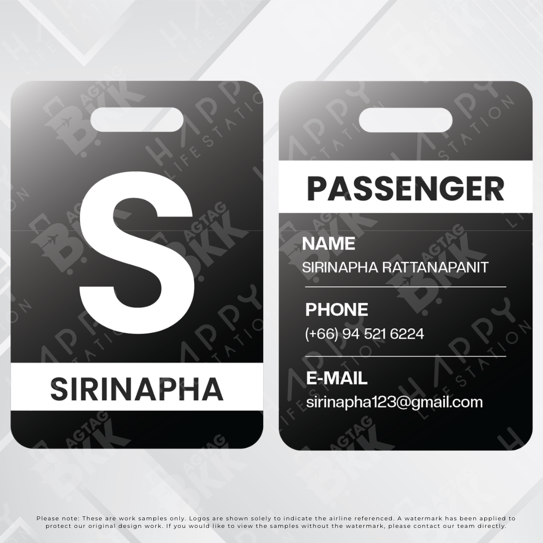 Passenger luggage tag collection 2
