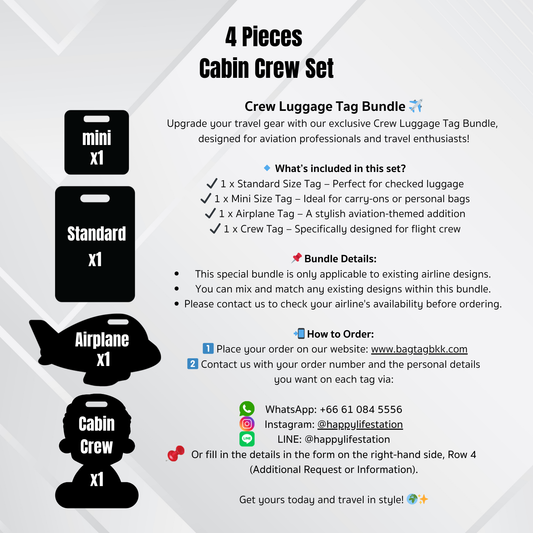 Crew Luggage tag Bundle