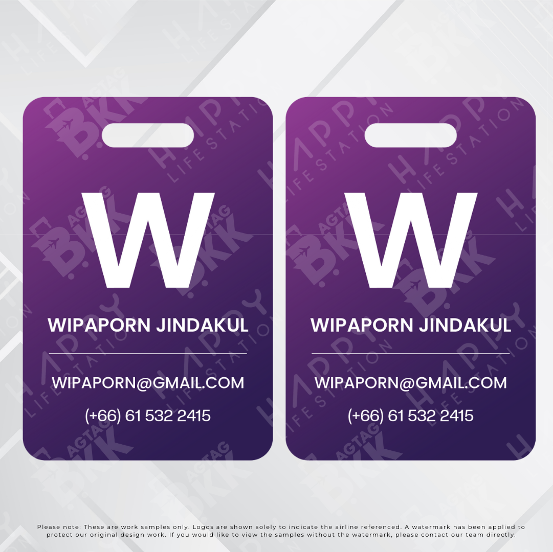 Passenger luggage tag collection 2