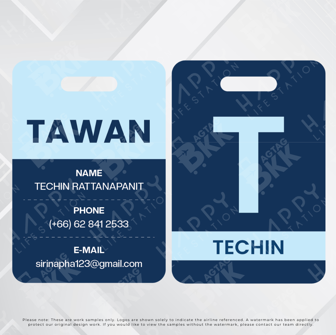 Passenger luggage tag collection 2