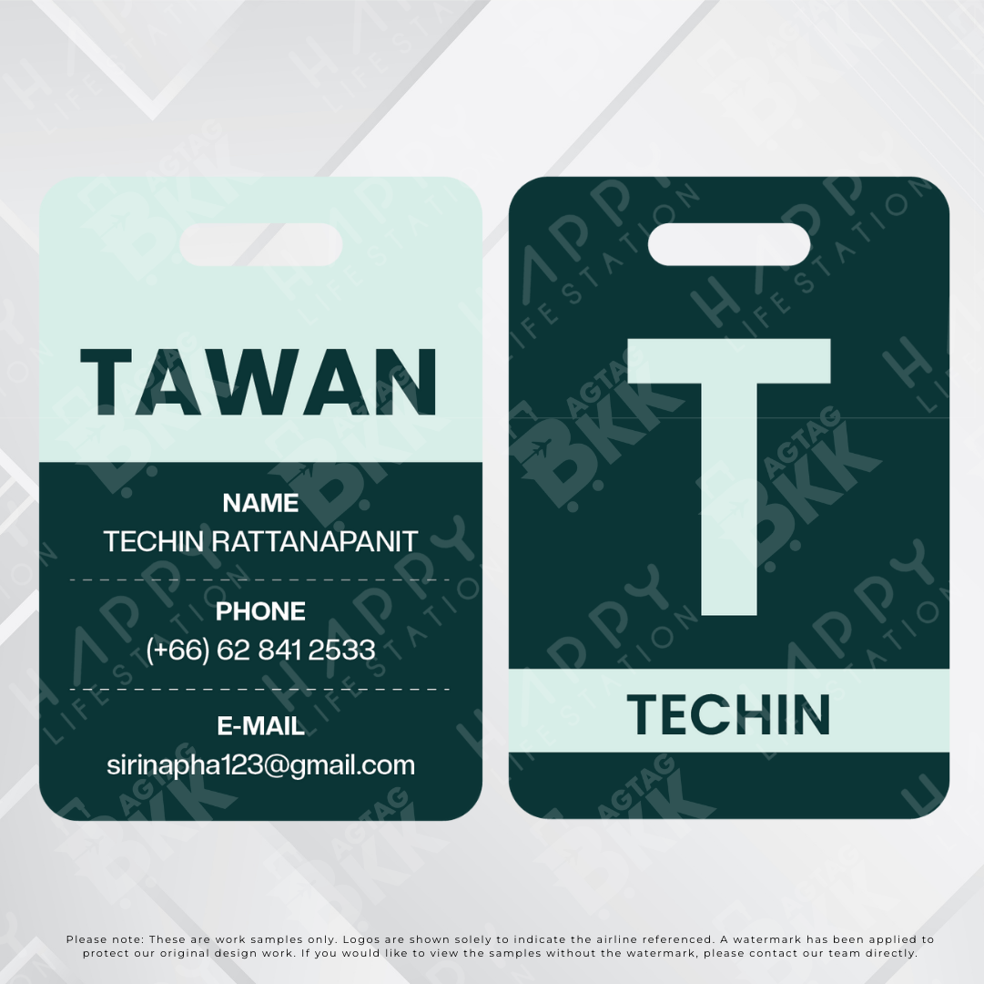 Passenger luggage tag collection 2