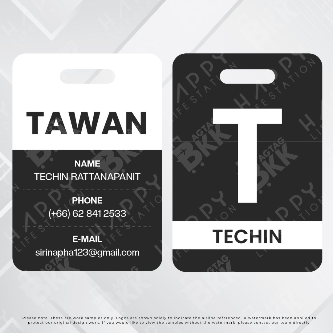 Passenger luggage tag collection 2