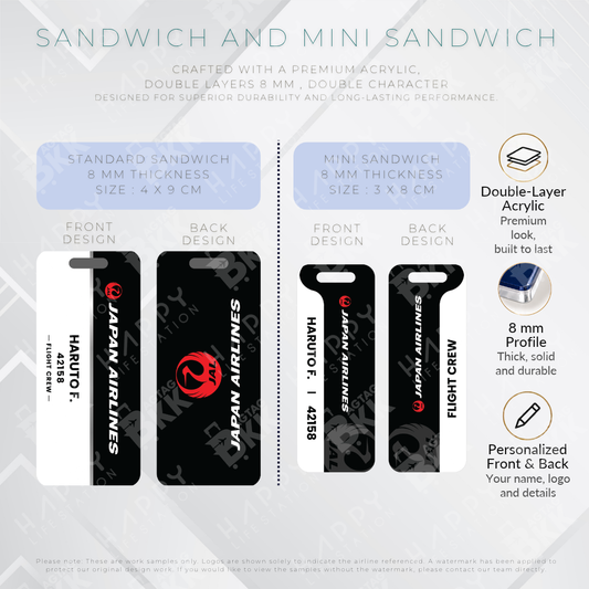 Japan Airlines - Sandwich Tag