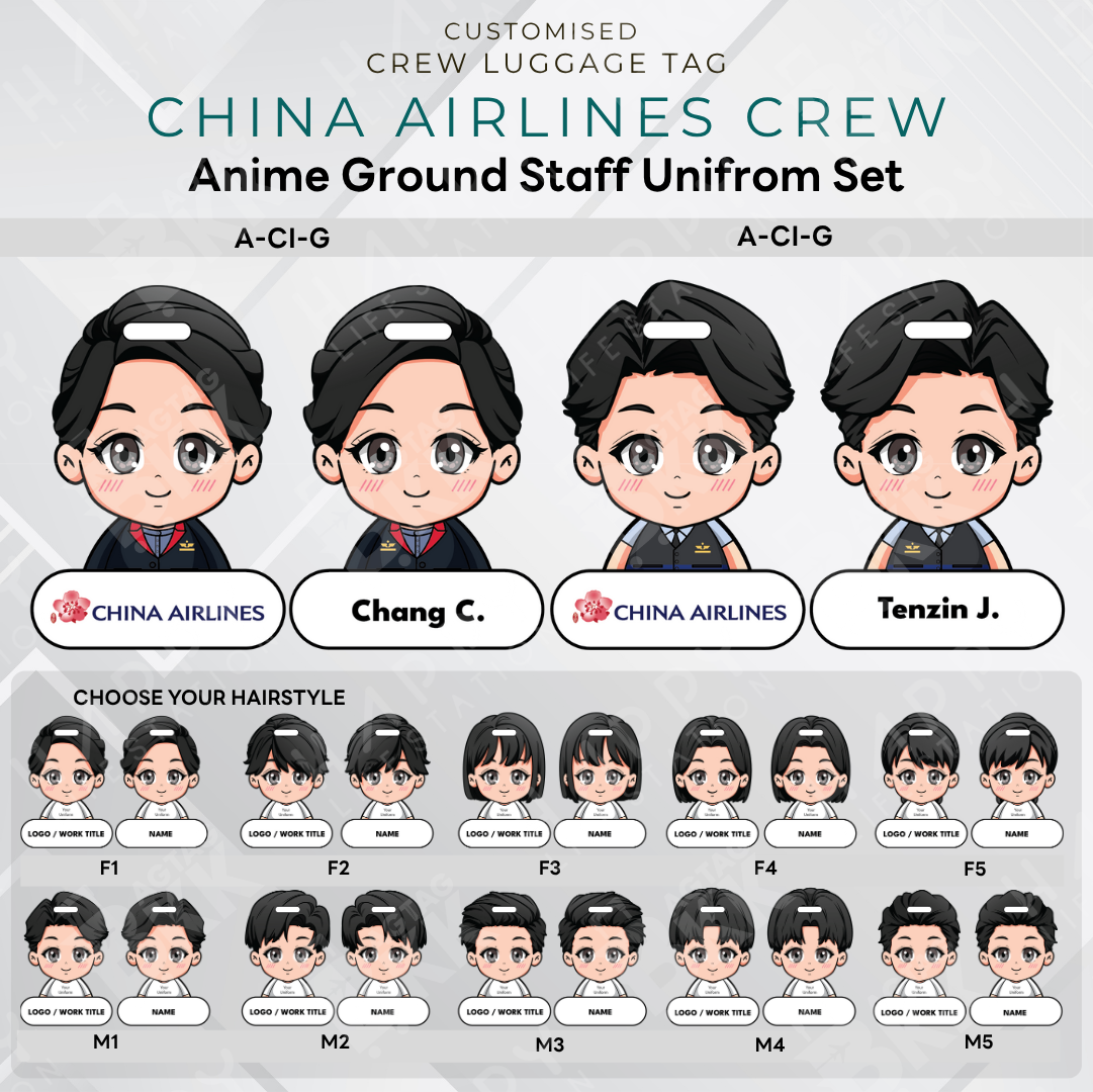 Anime - China Airlines Ground Staff