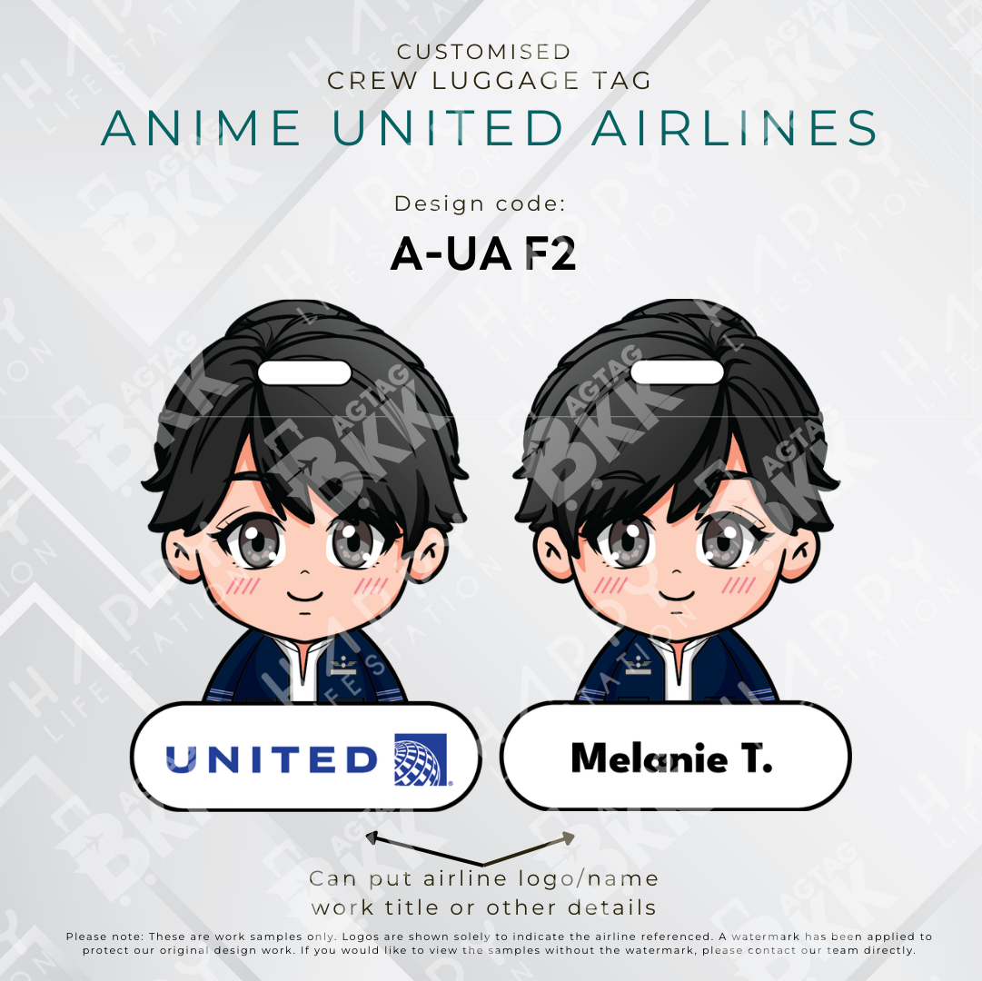 Anime - United Airlines Crew