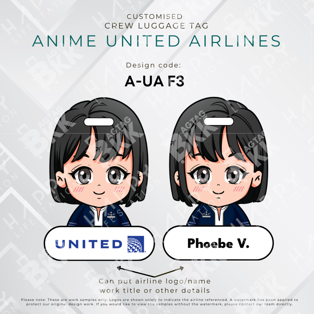Anime - United Airlines Crew