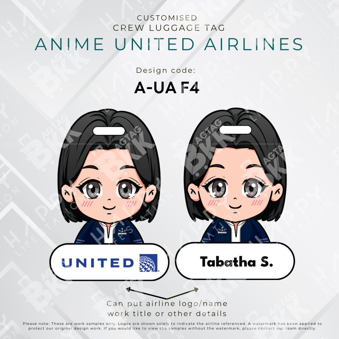 Anime - United Airlines Crew
