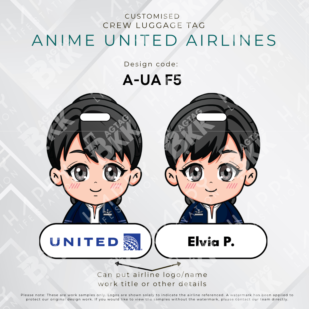 Anime - United Airlines Crew