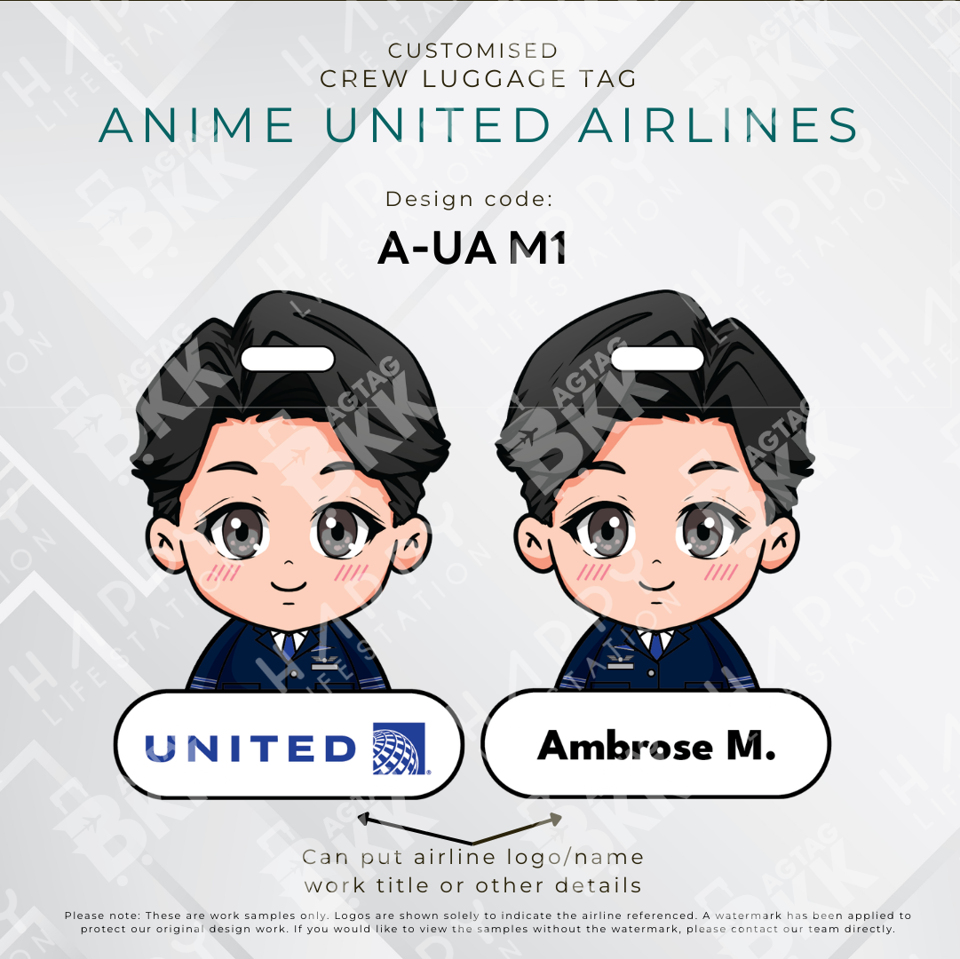 Anime - United Airlines Crew