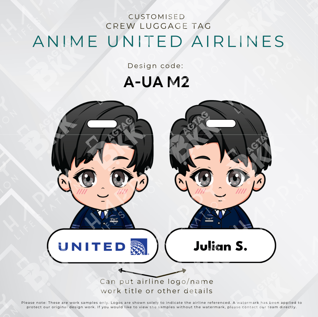 Anime - United Airlines Crew