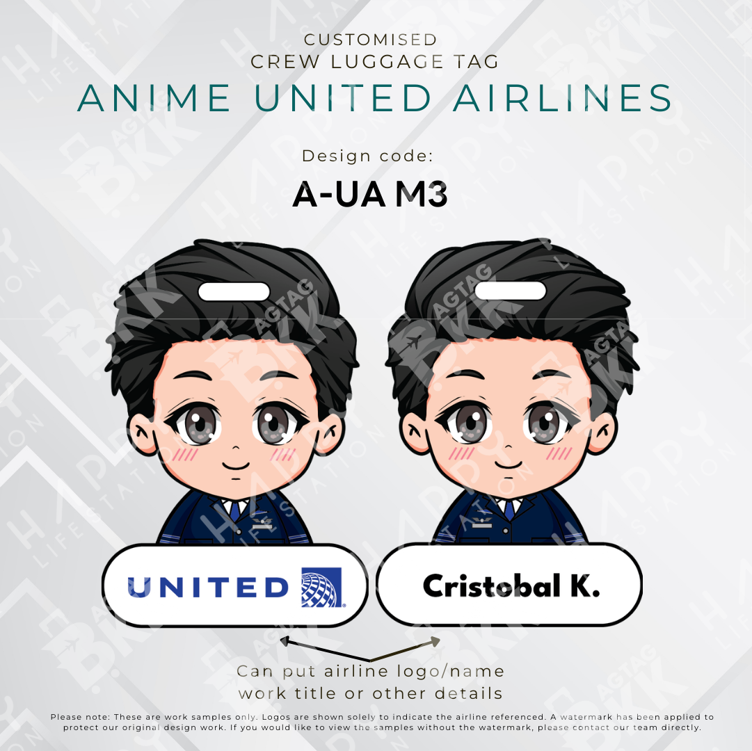 Anime - United Airlines Crew