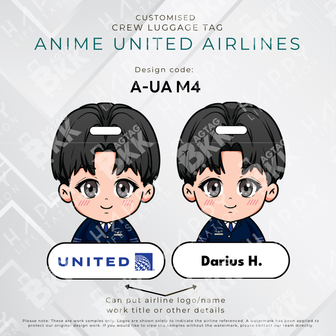 Anime - United Airlines Crew