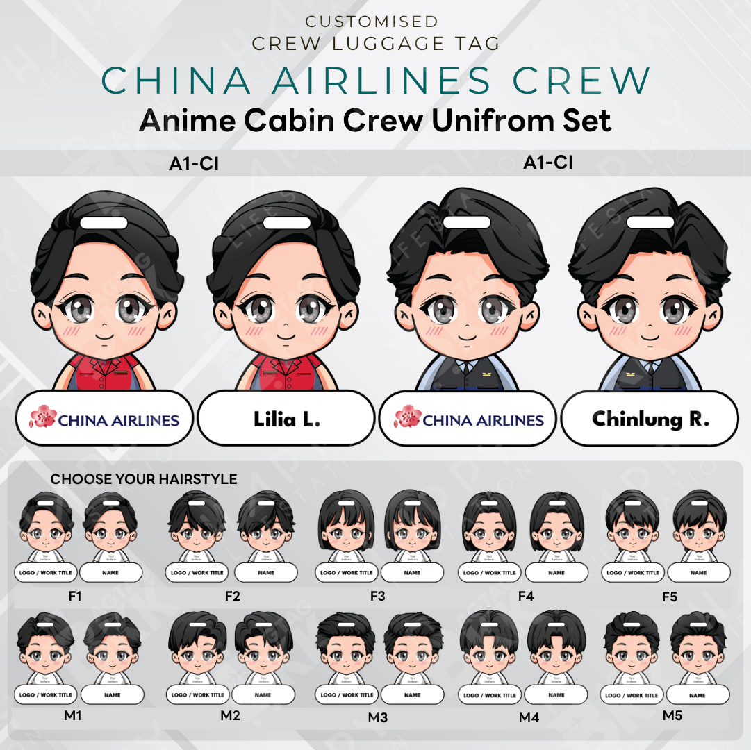 Anime - China Airlines Crew