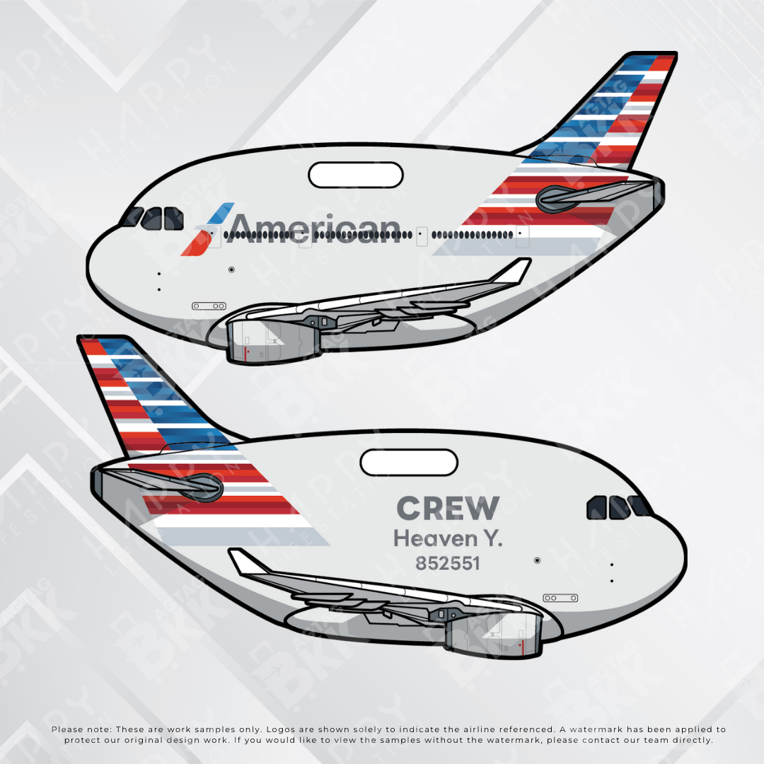 Airplane tag (Airbus A330)