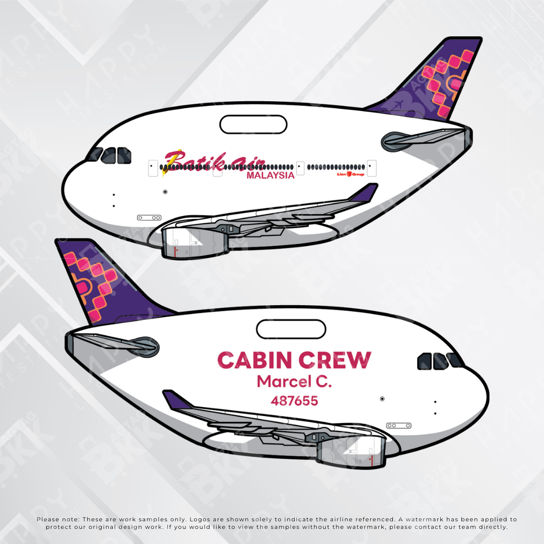 Airplane tag (Airbus A330)