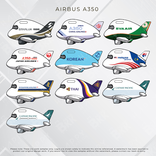 Airplane tag (AIRBUS A350) Old Version