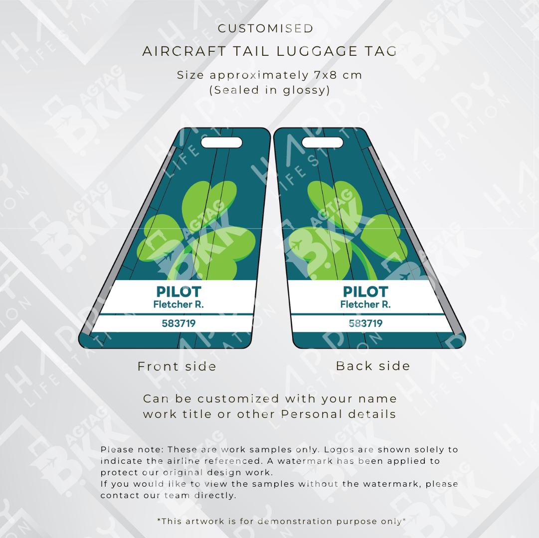 Aer Lingus Aircraft Tail Luggage Tag | BAGTAGBKK