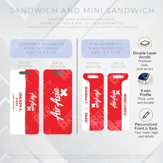 Air Asia X - Sandwich Tag