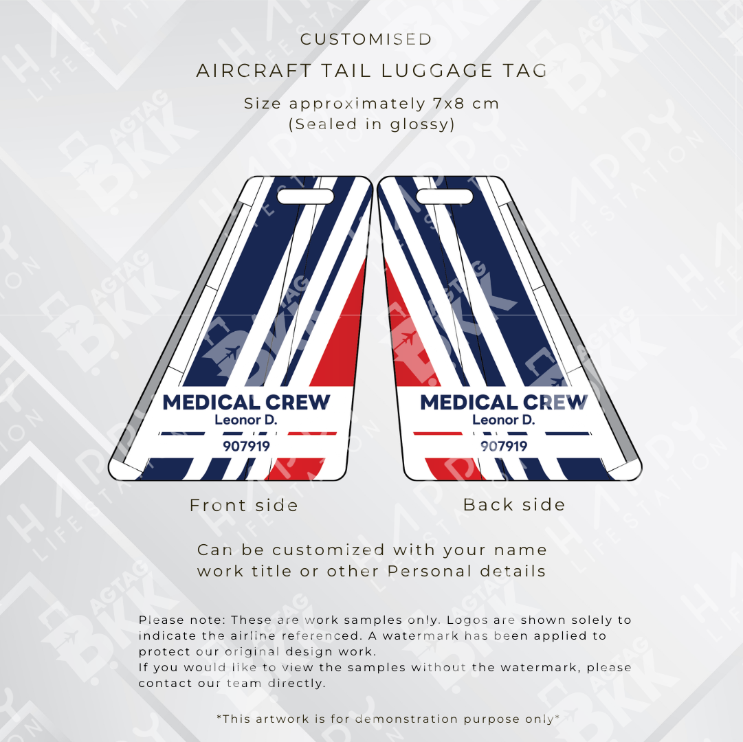Air France Aircraft Tail Luggage Tag | BAGTAGBKK