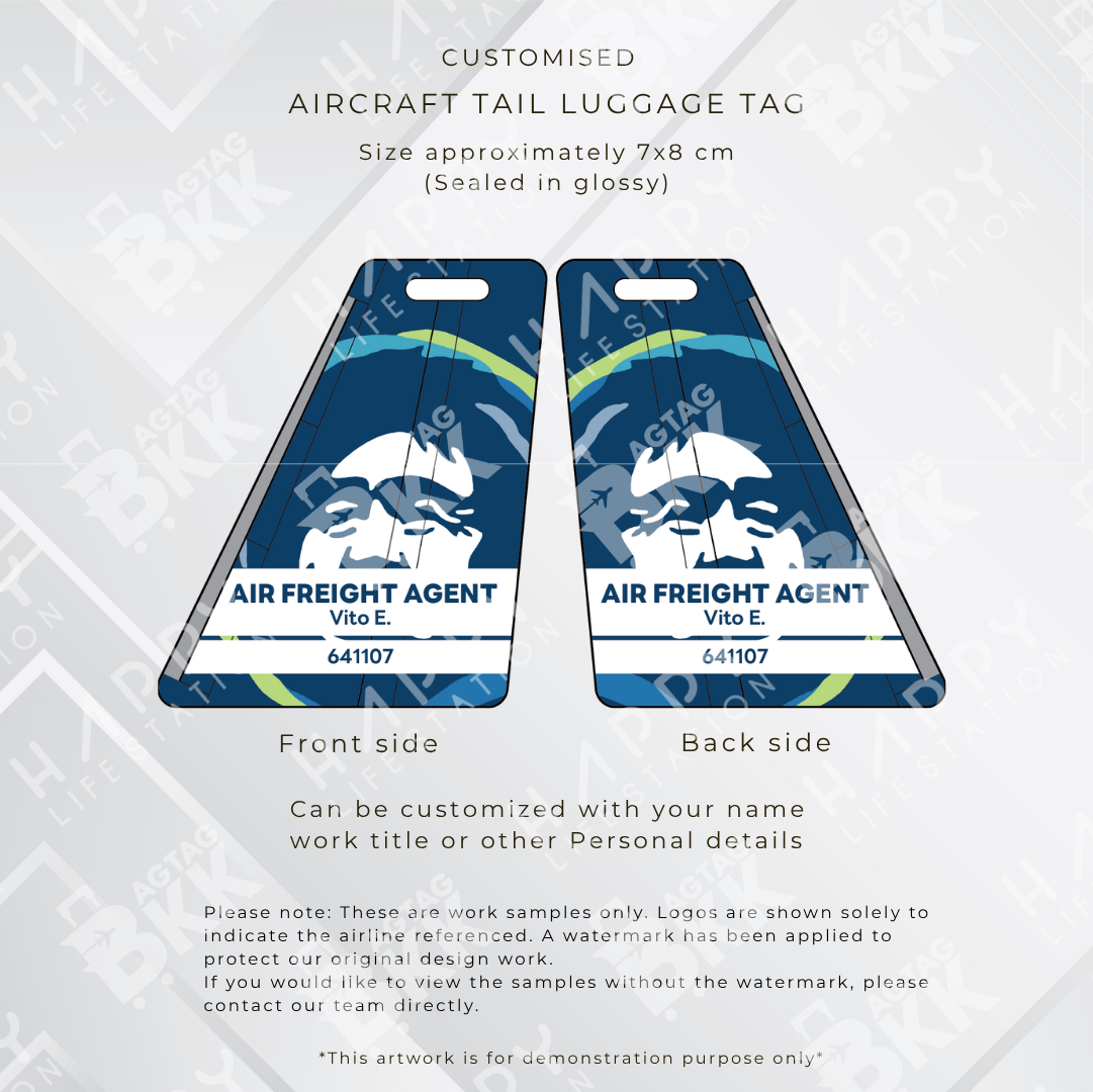 Alaska Airlines Aircraft Tail Luggage Tag | BAGTAGBKK