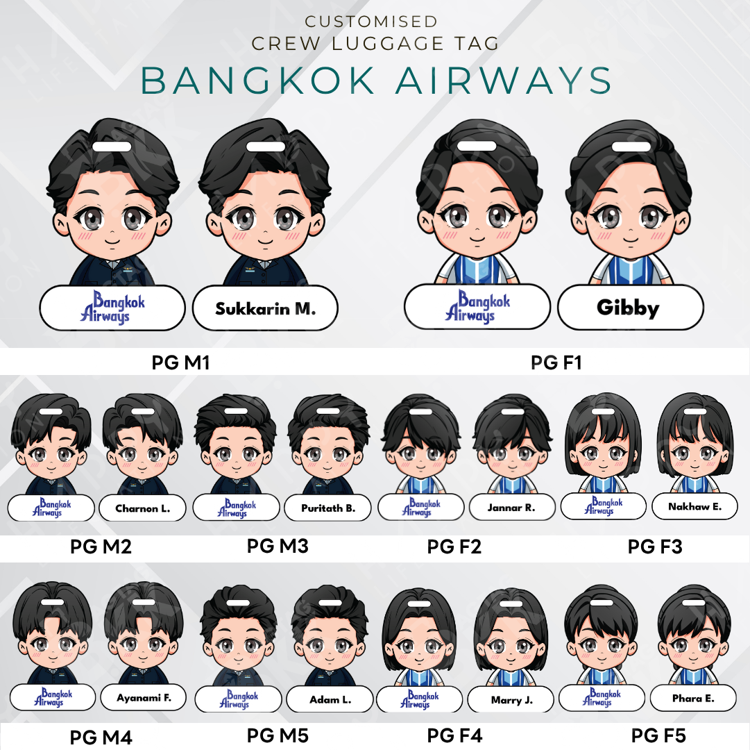 Bangkok Airways Crew - Anime Version
