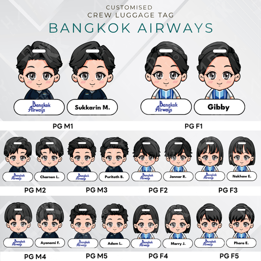 Bangkok Airways Crew - Anime Version