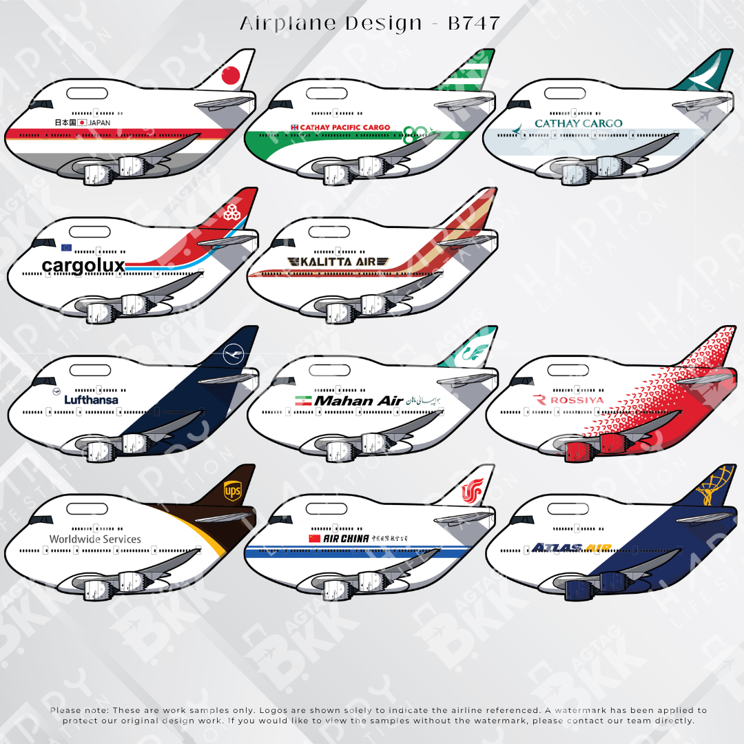 Airplane tag (Boeing 747)