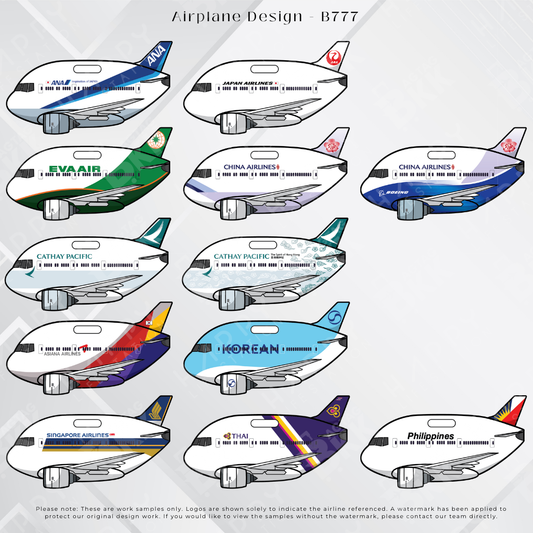 Airplane tag (Boeing 777)