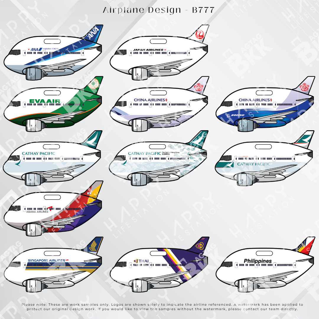 Airplane tag (Boeing 777)