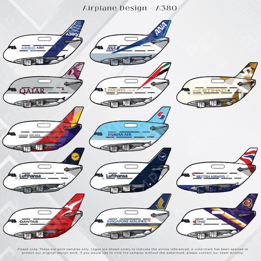 Airplane tag (Airbus A380)