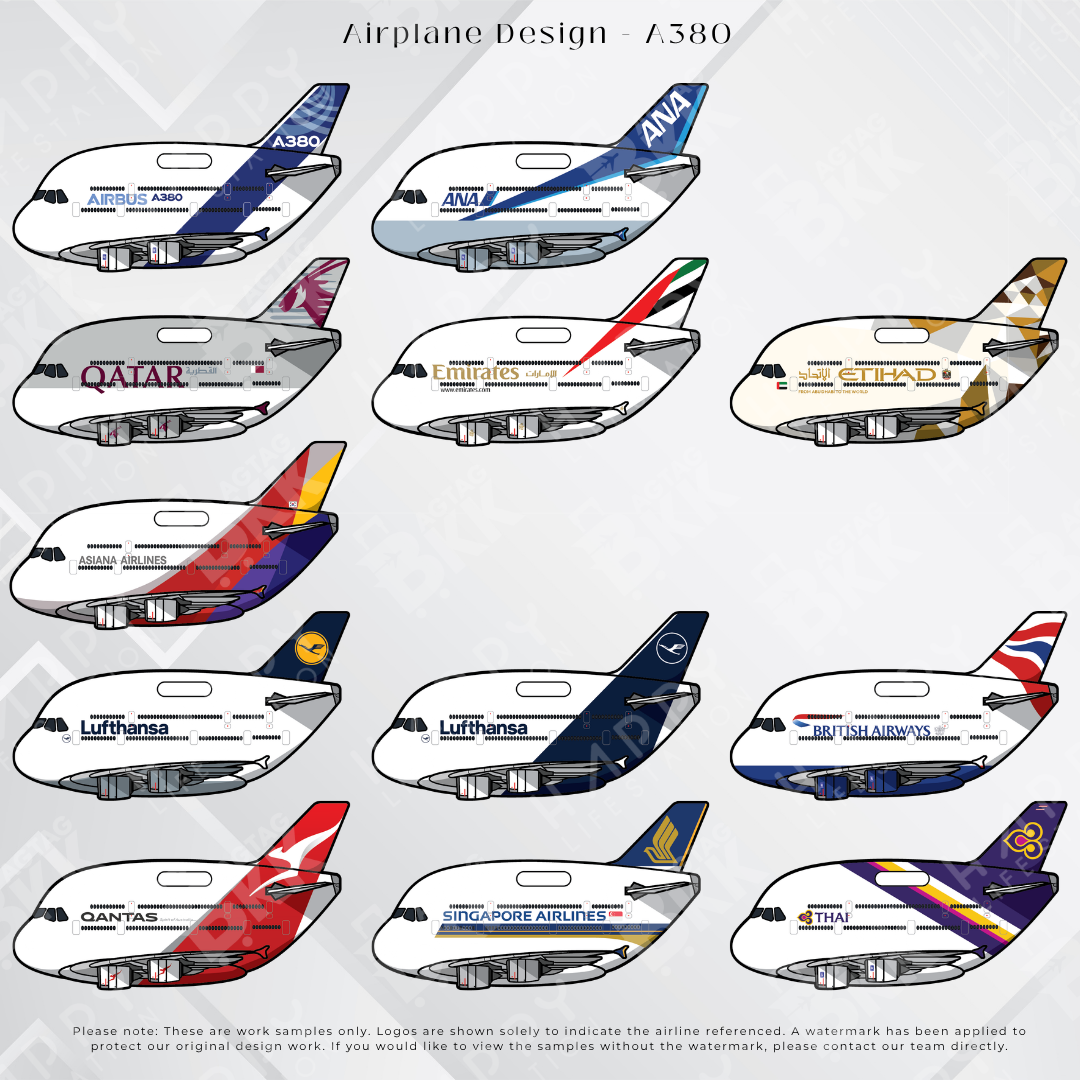 Airplane tag (Airbus A380)
