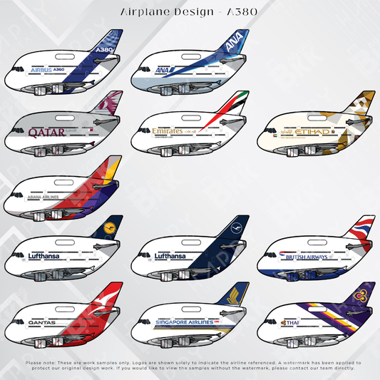 Airplane tag (Airbus A380)