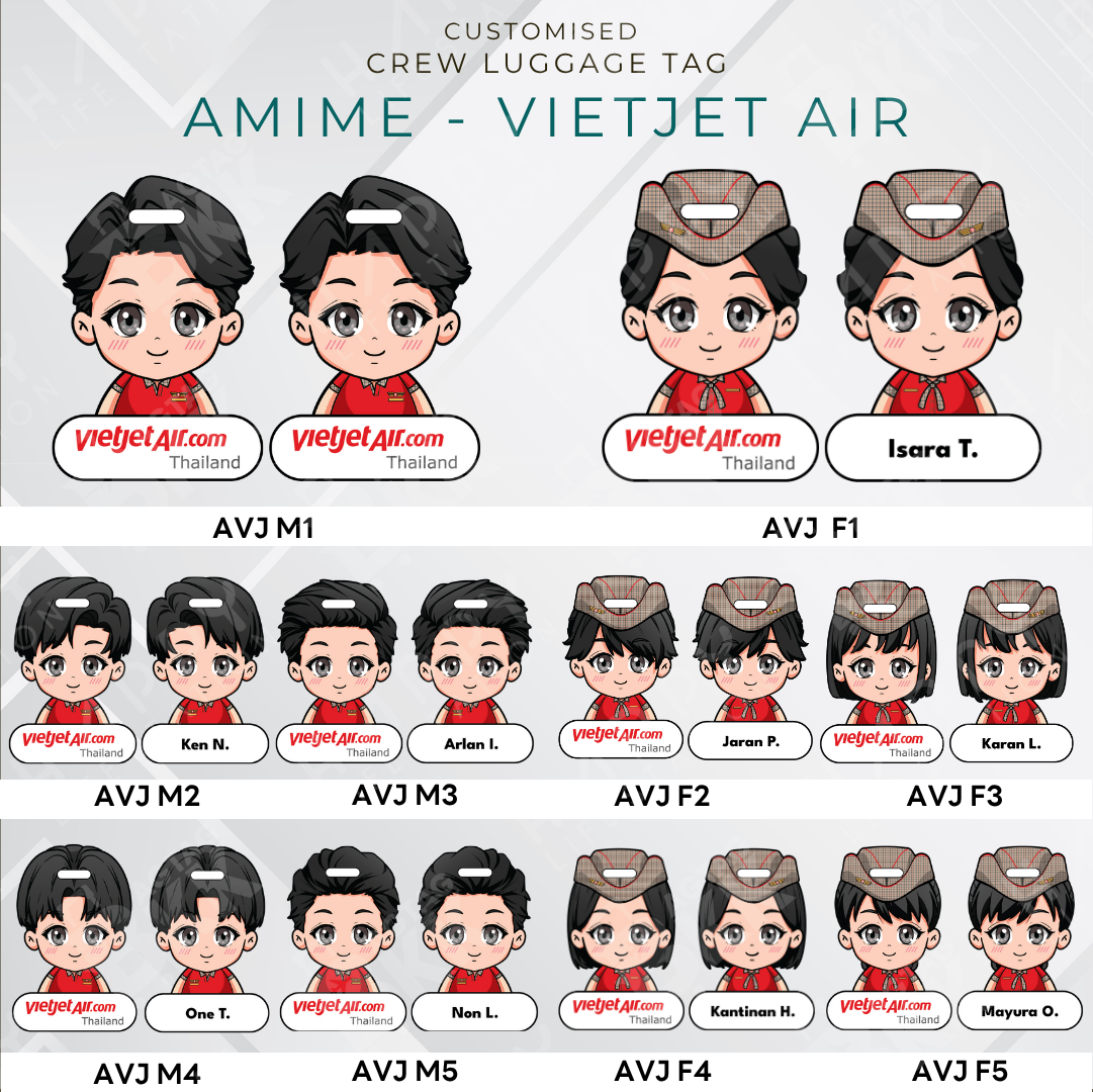 Vietjet Air Crew - Anime Version