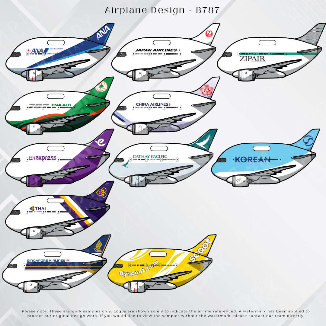 Airplane tag (Boeing 787)