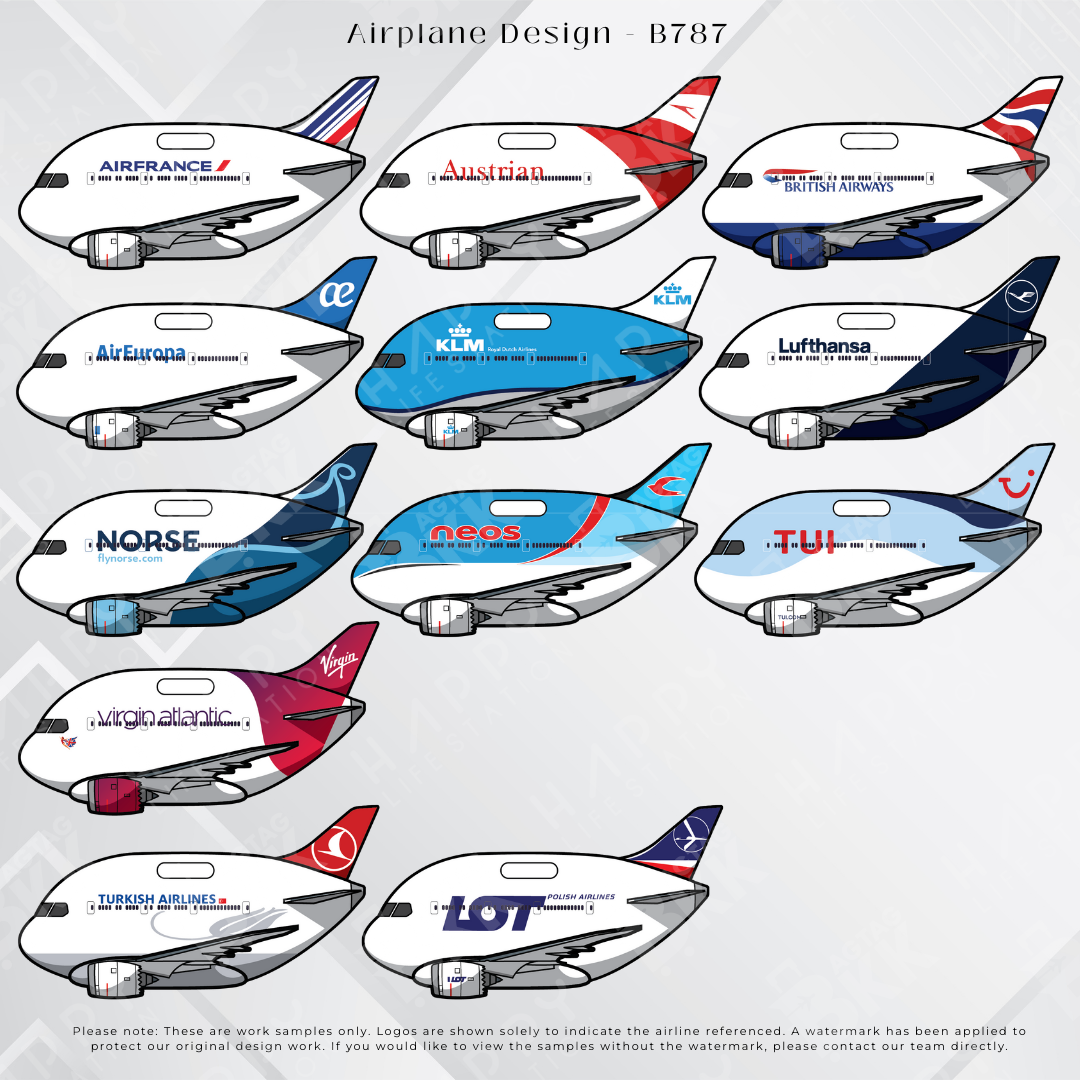 Airplane tag (Boeing 787)